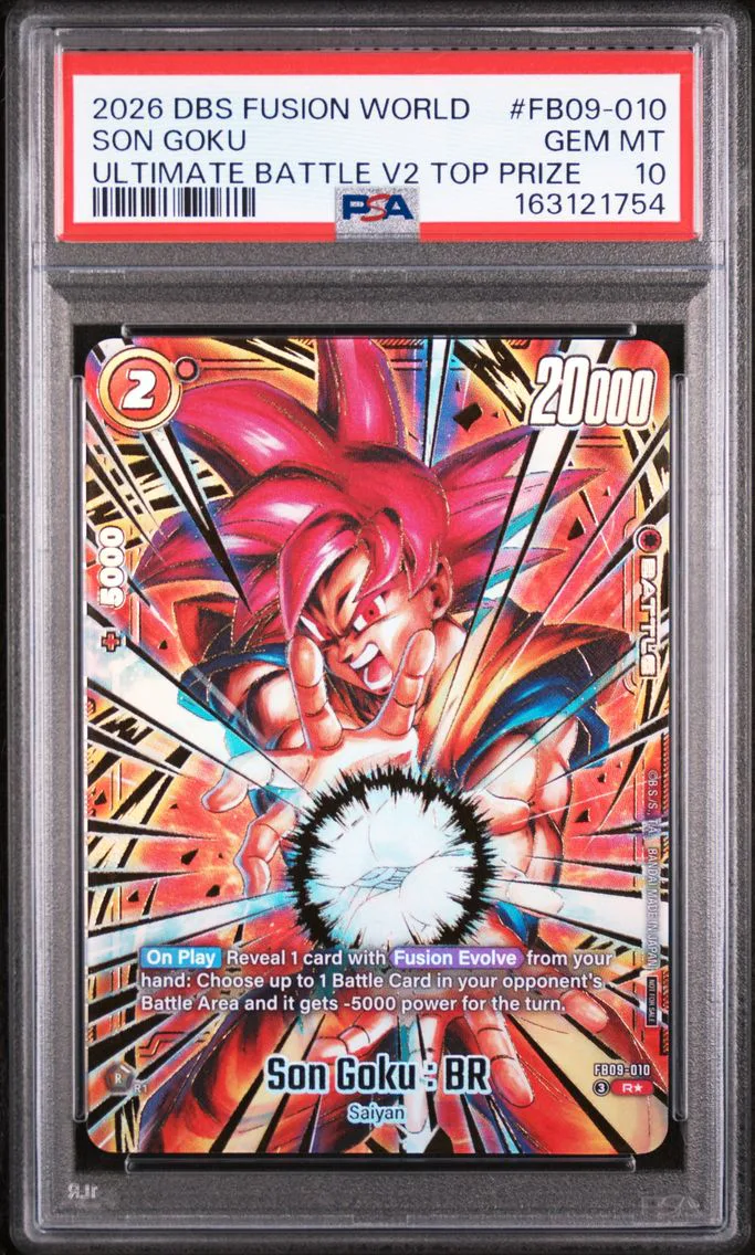 2026 #FB09-010 Son Goku PSA 10 Dragon Ball Super Card Game Fusion World Ultimate Battle Vol.2 Top Prize
