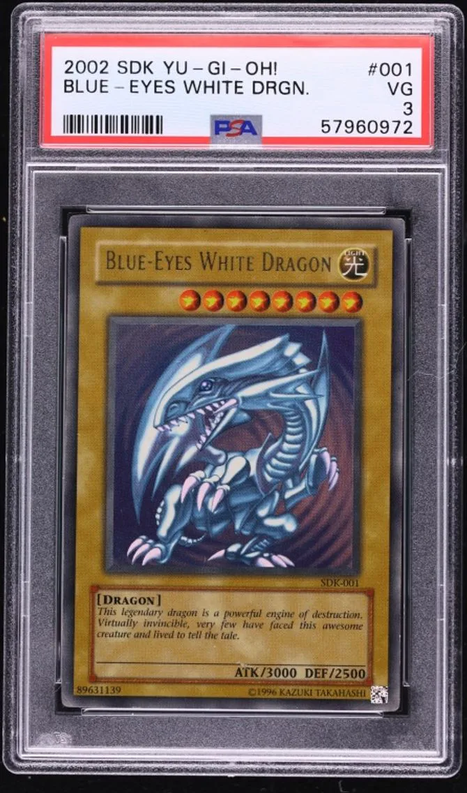 2002 #SDK-001 Blue-Eyes White Dragon PSA 3 Yu-Gi-Oh! Starter Deck Kaiba