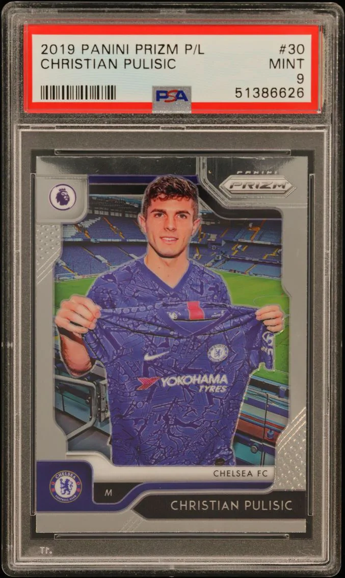 2019 #30 Christian Pulisic PSA 9 Panini Prizm Premier League