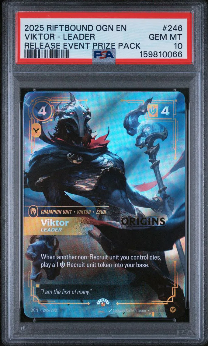 2025 #246 Viktor - Leader PSA 10 Riftbound: League of Legends Ogn-Origins