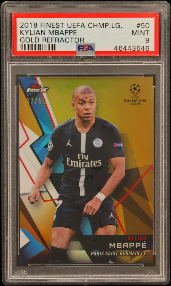 2018 #50 Kylian Mbappe PSA 9 Fin