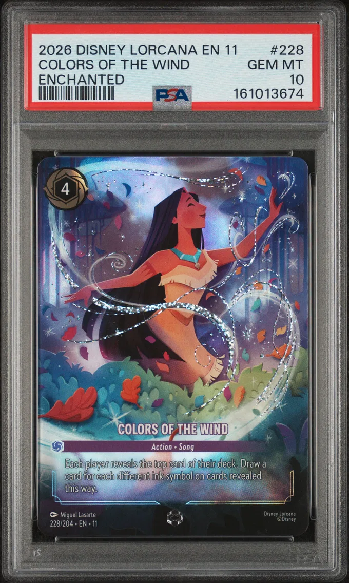 2026 #228 Colors of the Wind PSA 10 Disney Lorcana EN 11-Winterspell