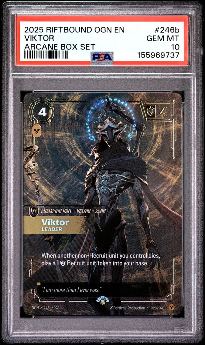 2025 #246b Viktor - Leader PSA 10 Riftbound: League of Legends Ogn-Origins