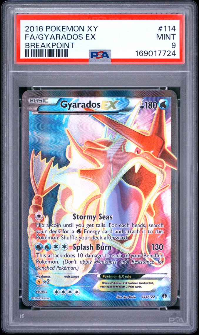 2016 #114 Full Art/Gyarados EX PSA 9 XY Breakpoint