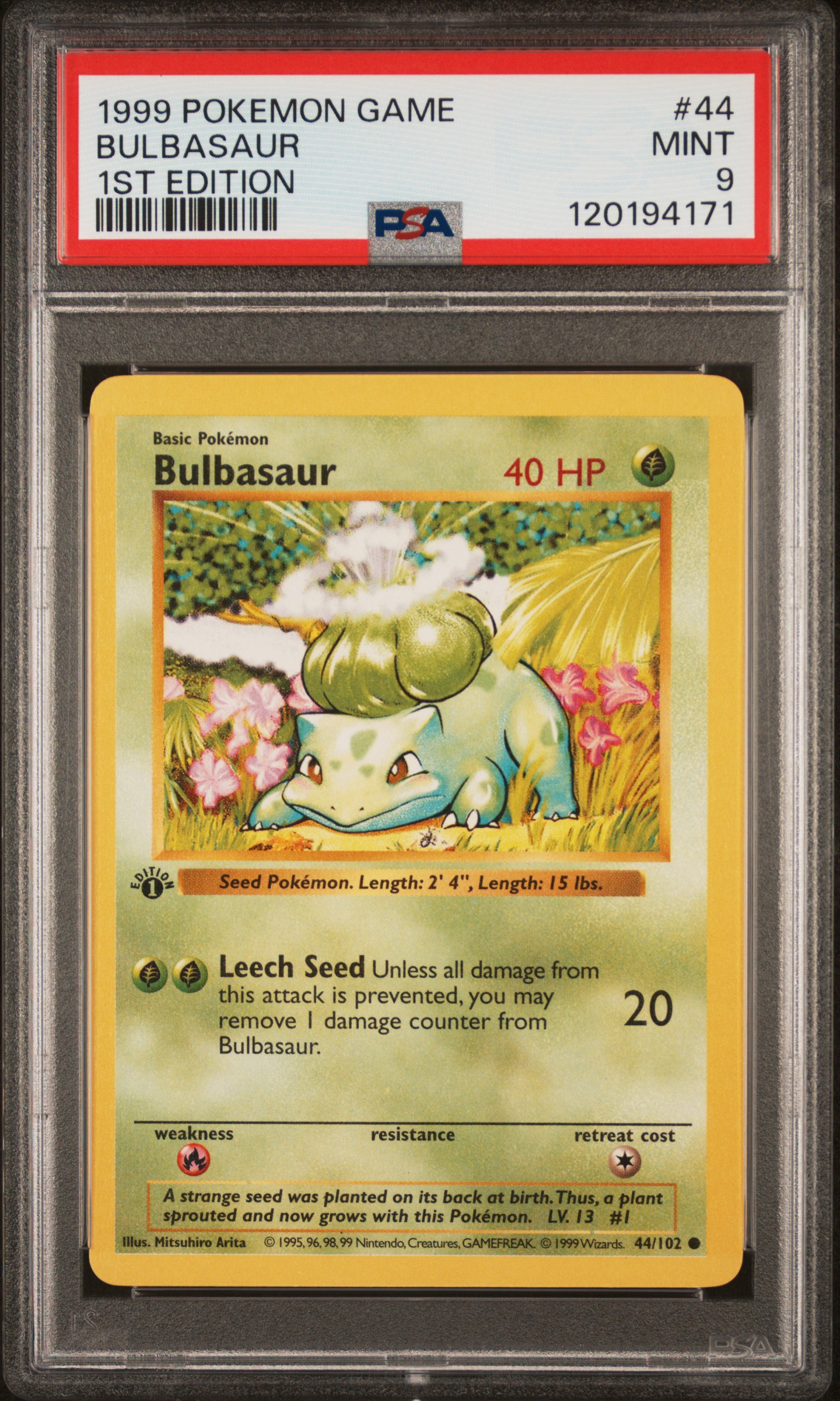 Bulbasaur 1st Edition