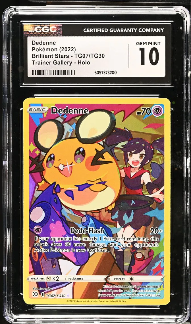 2022 #TG07/TG30 Dedenne CGC 10 Brilliant Stars - English