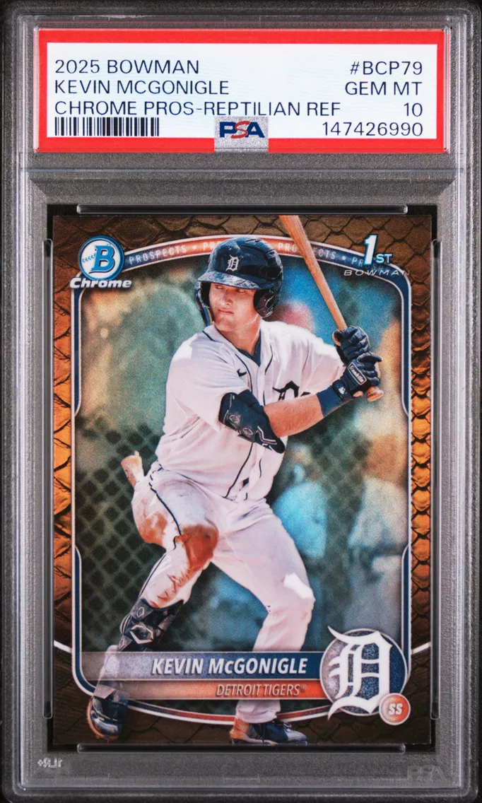 2025 #BCP79 Kevin Mcgonigle PSA 10 Bowman Chrome Prospects