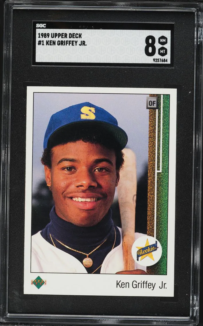 1989 #1 Ken Griffey Jr SGC 8 Upper Deck Baseball