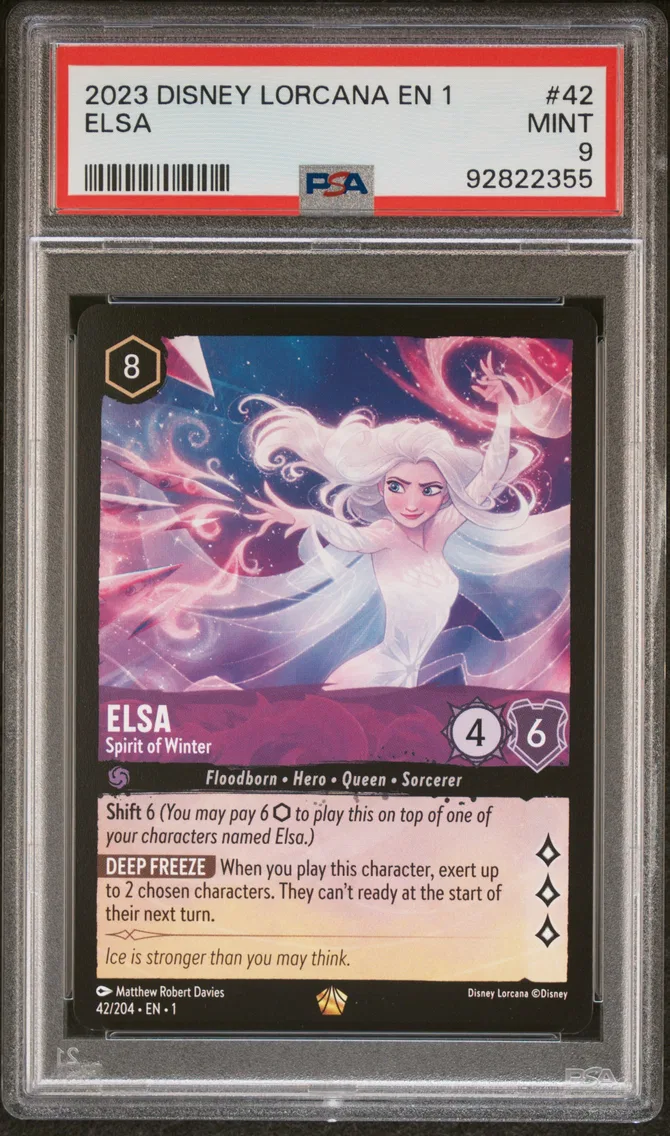 2023 #42 Elsa - Spirit of Winter PSA 9 Disney Lorcana EN 1-the First Chapter