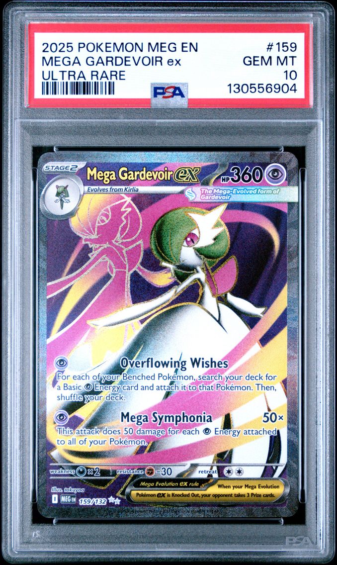 2025 #159 Mega Gardevoir EX PSA 10 Meg EN-Mega Evolution