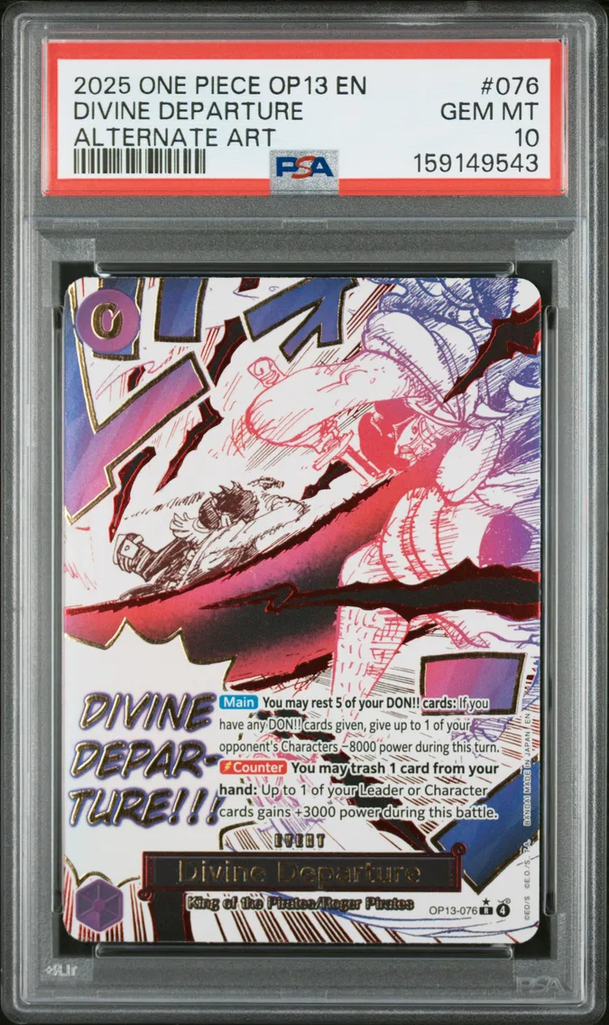 2025 #076 Divine Departure PSA 10 One Piece OP13-Carrying on His Will