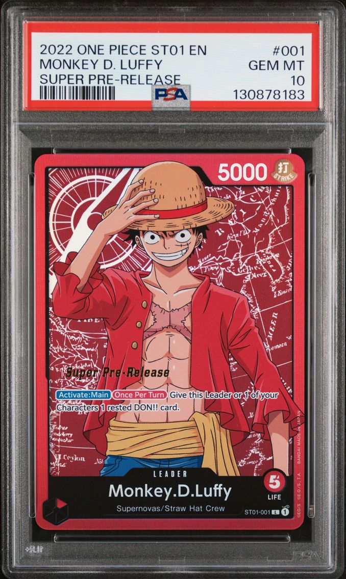 2022 #001 Monkey D. Luffy PSA 10