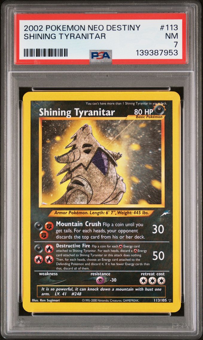 2002 #113 Shining Tyranitar PSA
