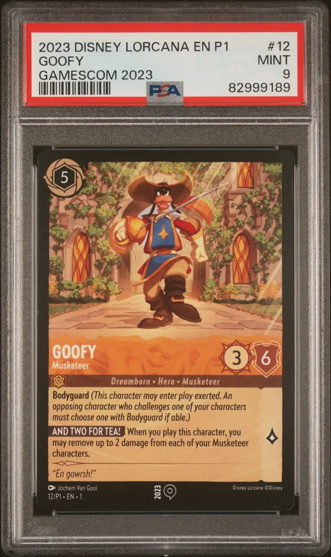 2023 #12 Goofy - Musketeer PSA 9 Disney Lorcana EN P1-Promo