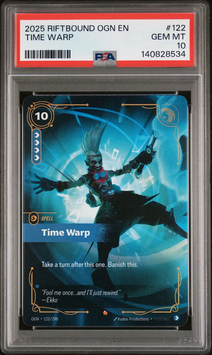 2025 #122 Time Warp PSA 10 Riftbound: League of Legends Ogn-Origins