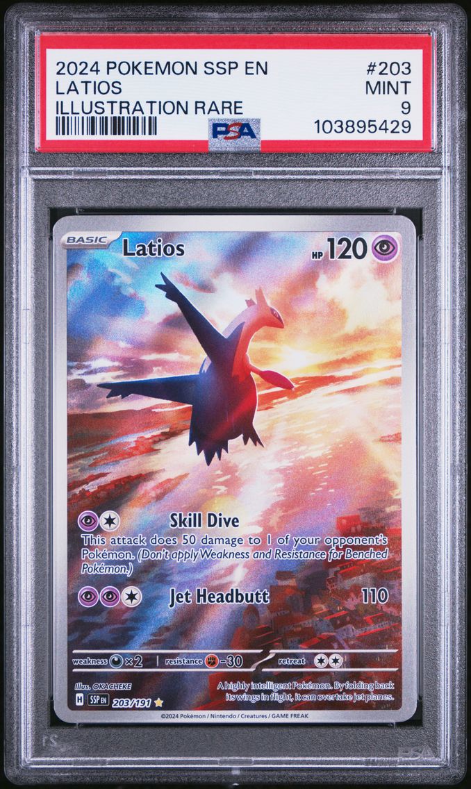 2024 #203 Latios PSA 9 Ssp EN-Surging Sparks