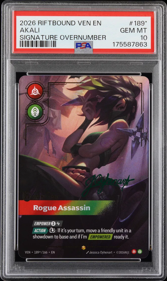 2026 #189* Akali - Rogue Assassin PSA 10 Riftbound: League of Legends Ven-Vendetta