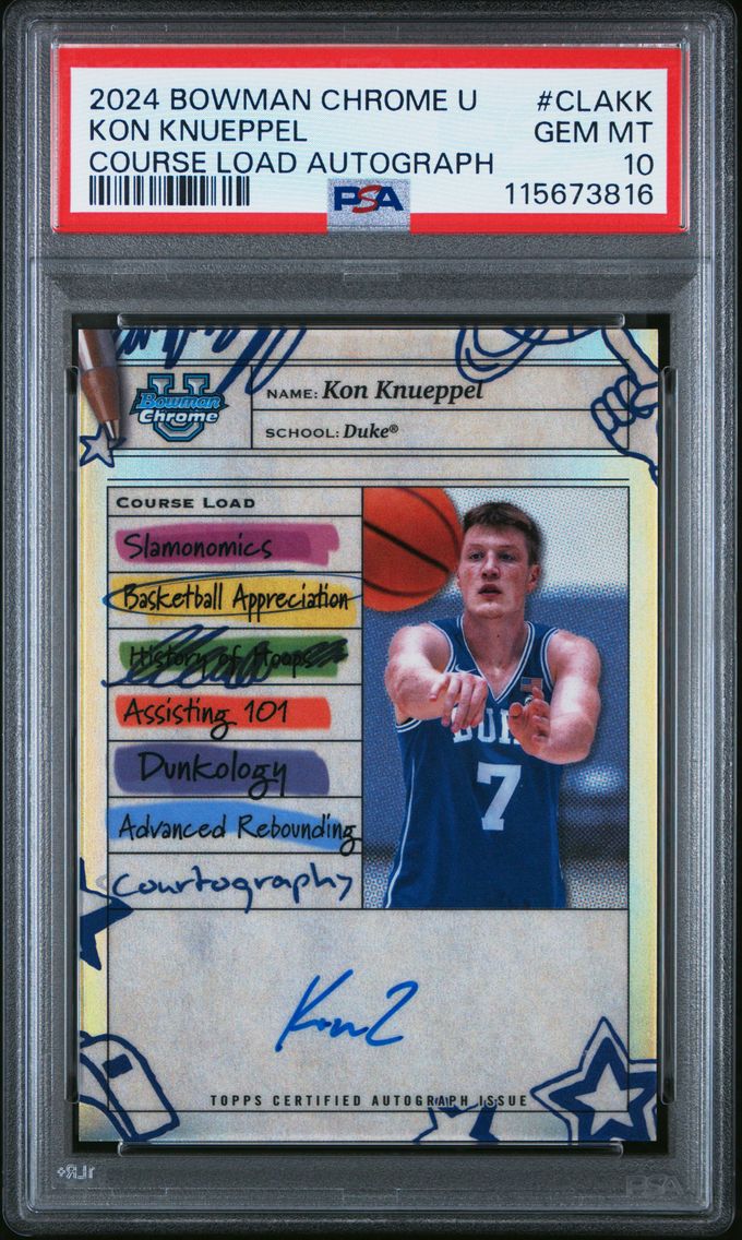 2024 #CLAKK Kon Knueppel PSA 10 