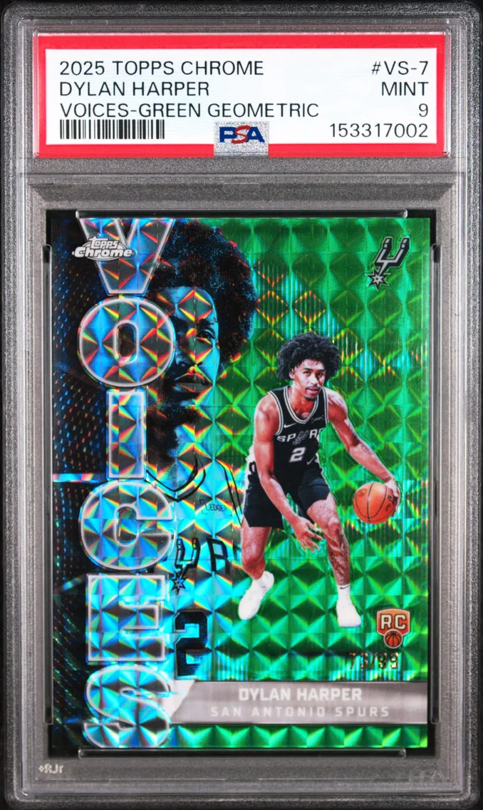 2025 #VS-7 Dylan Harper PSA 9 Topps Chrome Voices