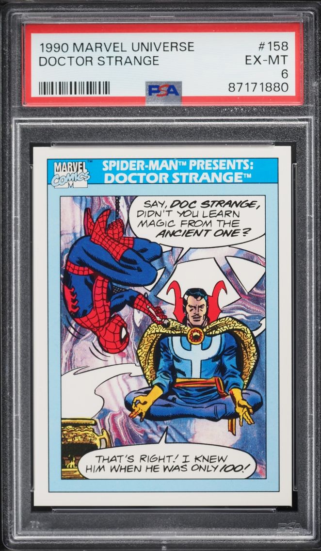 1990 #158 Impel Marvel Universe Doctor Strange EXMT PSA 6