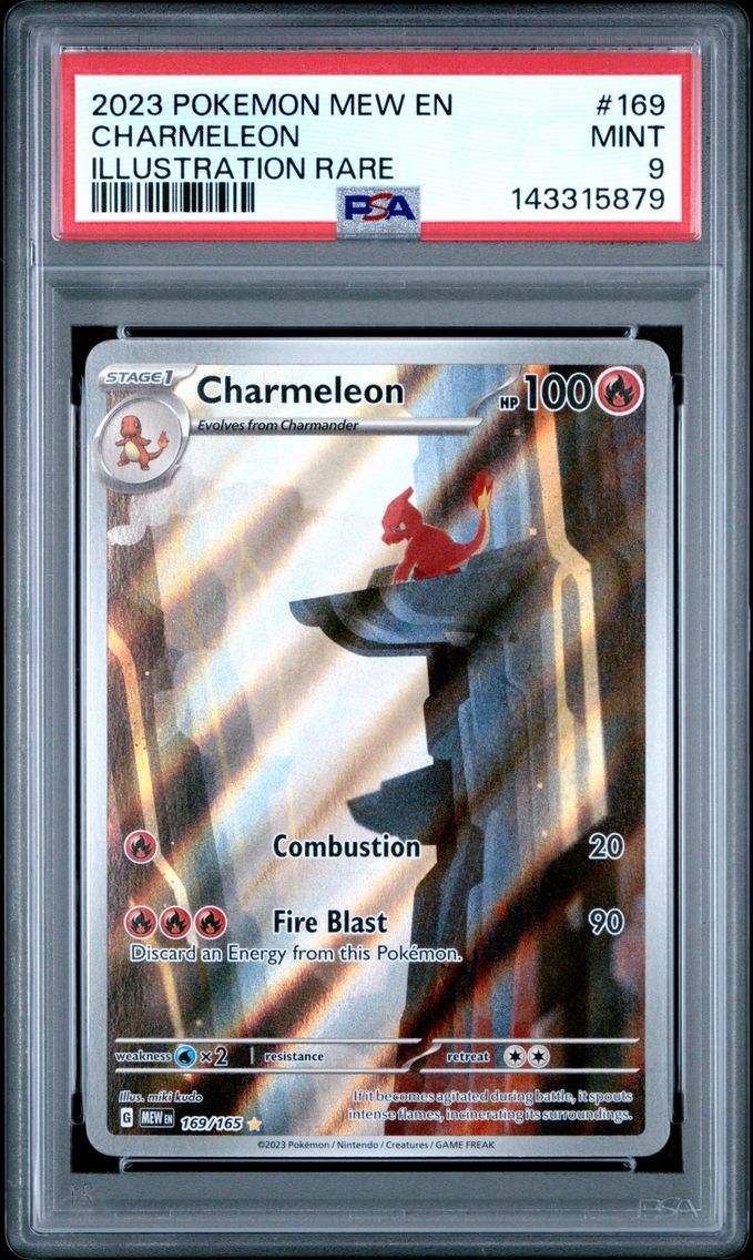 2023 #169 Charmeleon PSA 9 Mew E