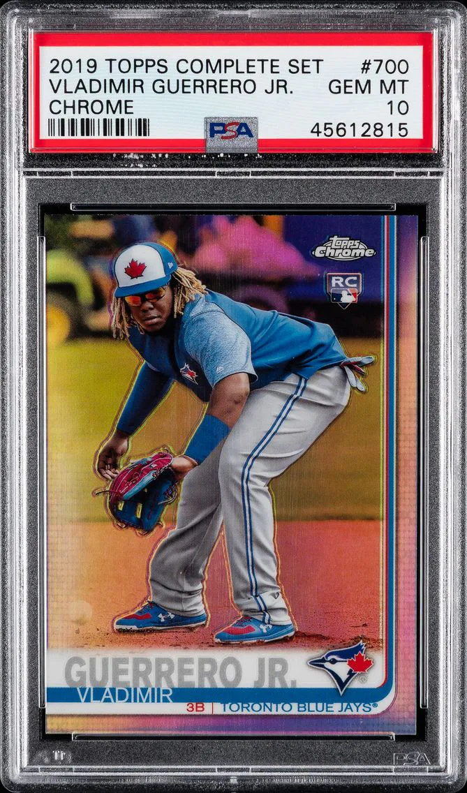 2019 #700 Vladimir Guerrero Jr. PSA 10 Topps Complete Set Baseball