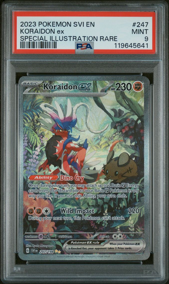 2023 #247 Koraidon EX PSA 9 Svi EN-Scarlet & Violet Pokemon