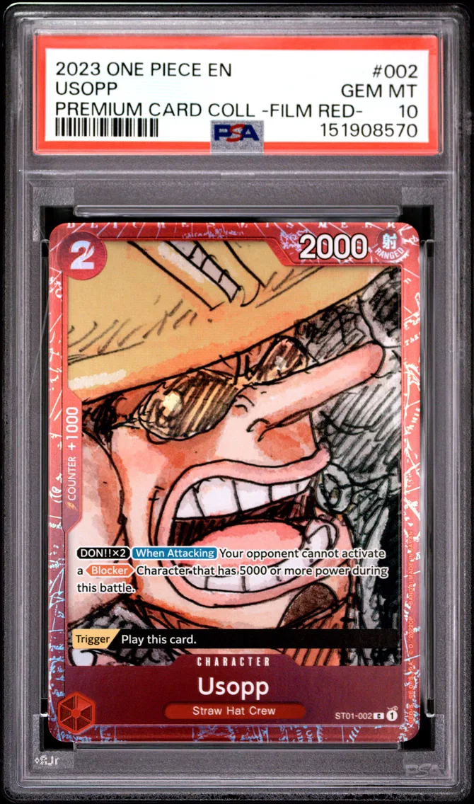 2023 #002 Usopp PSA 10 One Piece Premium Card Collection -One Piece Film Red-