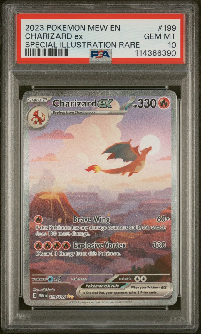 2023 #199 Charizard EX PSA 10 Me