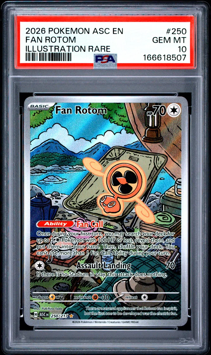 2026 #250 Fan Rotom PSA 10 Asc EN-Ascended Heroes