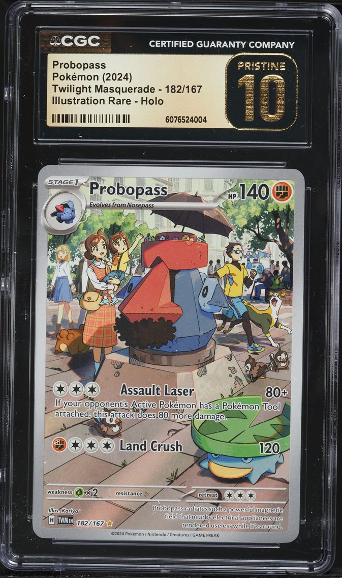 2024 #182 Probopass CGC 10 Pristine Twm EN-Twilight Masquerade Pokemon