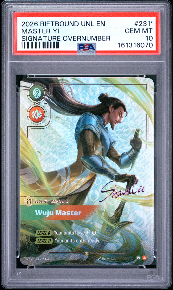 2026 #231* Master YI - Wuju Master PSA 10 Riftbound: League of Legends Unl-Unleashed