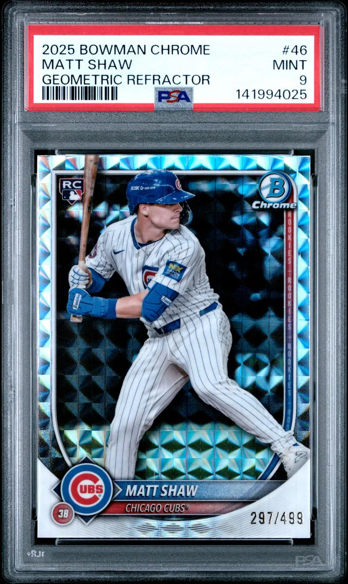 2025 #46 Matt Shaw PSA 9 Bowman Chrome