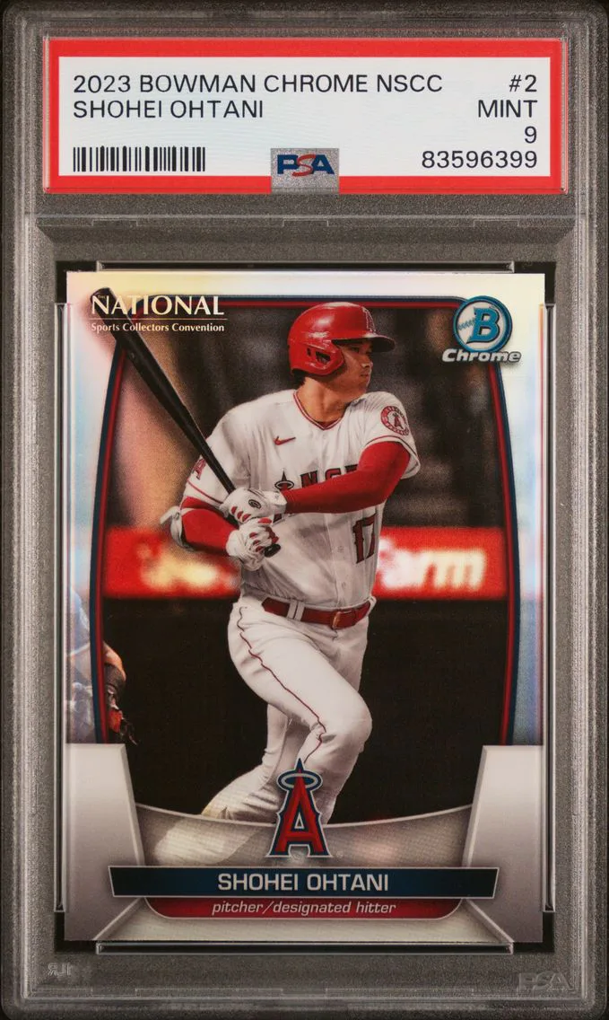 2023 #2 Shohei Ohtani PSA 9 Bowman Chrome National