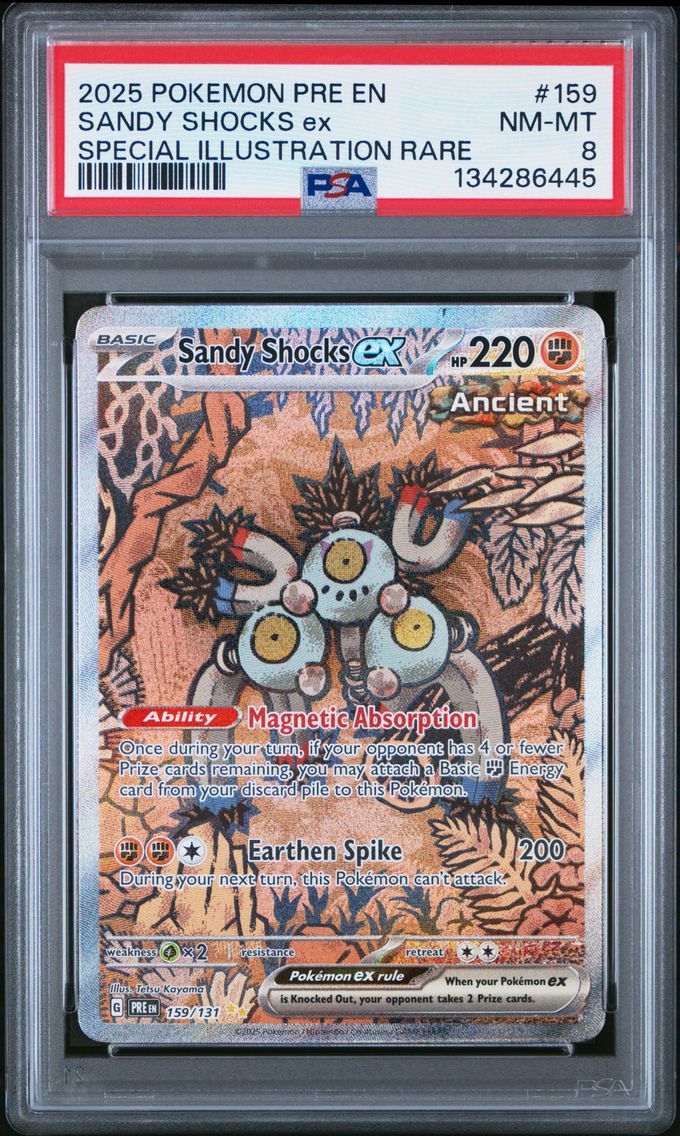 2025 #159 Sandy Shocks EX PSA 8 Pre EN-Prismatic Evolutions