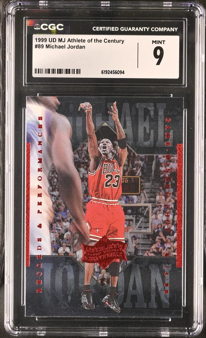 1999 #89 Michael Jordan CGC 9 UD MJ Athlete of the Century