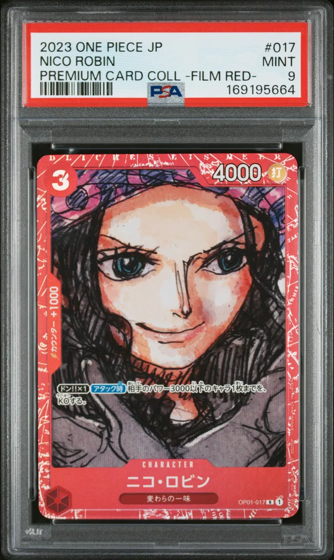 2023 #017 Nico Robin PSA 9 One Piece Japanese Premium Card Collection -One Piece Film Red-