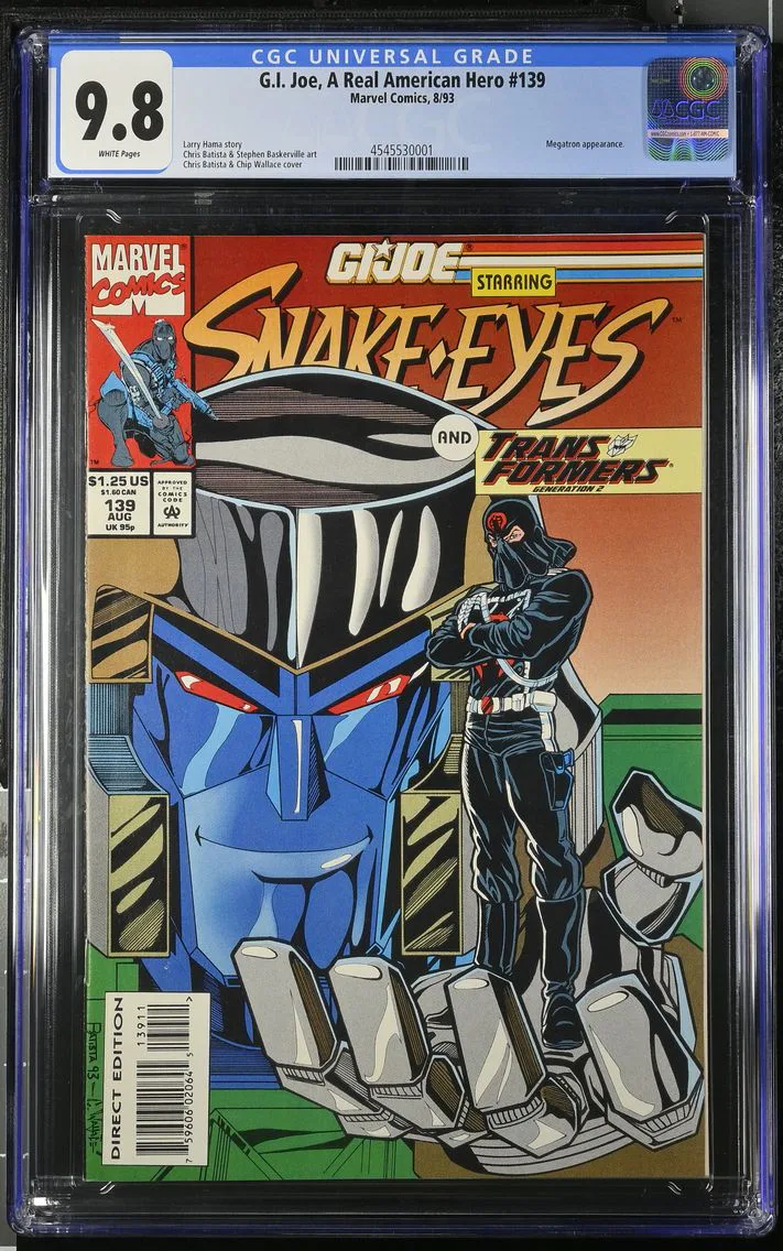 1993 G.I. Joe, A Real American Hero #139 CGC 9.8 Marvel Comics