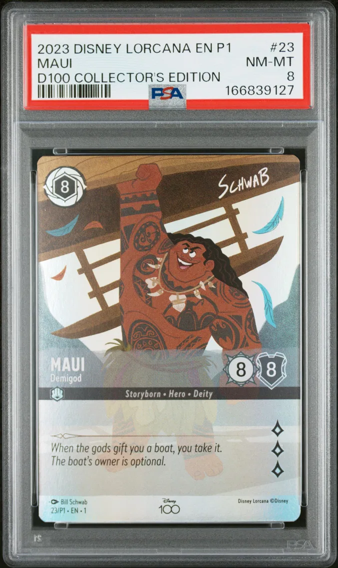 2023 #23 Maui - Demigod PSA 8 Disney Lorcana EN P1-Promo