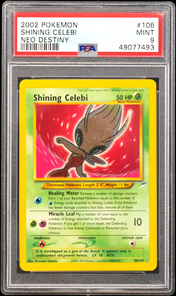 2002 #106 Shining Celebi PSA 9 Neo Destiny