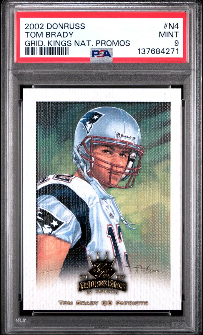 2002 #N4 Tom Brady PSA 9 Donruss Gridiron Kings National Promos