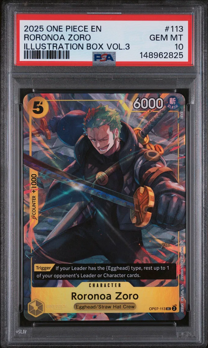 2025 #113 Roronoa Zoro PSA 10 One Piece Promos