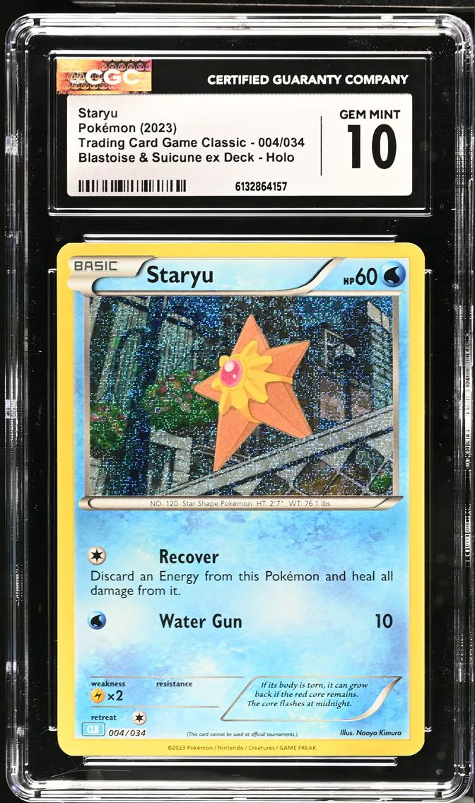 2023 #004 Staryu CGC 10 Trading Card Game Classic - CLV, CLC, CLB - English