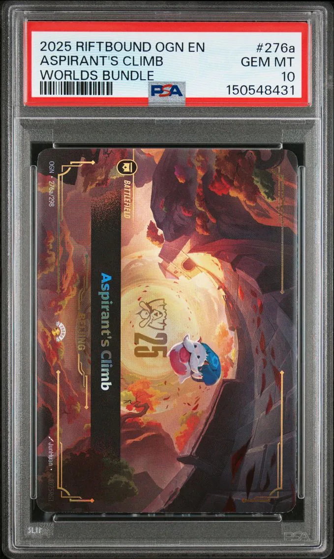 2025 #276a Aspirant's Climb PSA 10 Riftbound: League of Legends Ogn-Origins