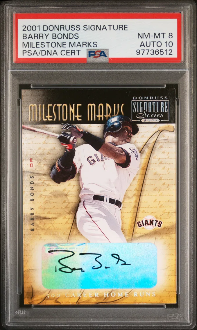 2001 #NA Barry Bonds PSA 8 Donru