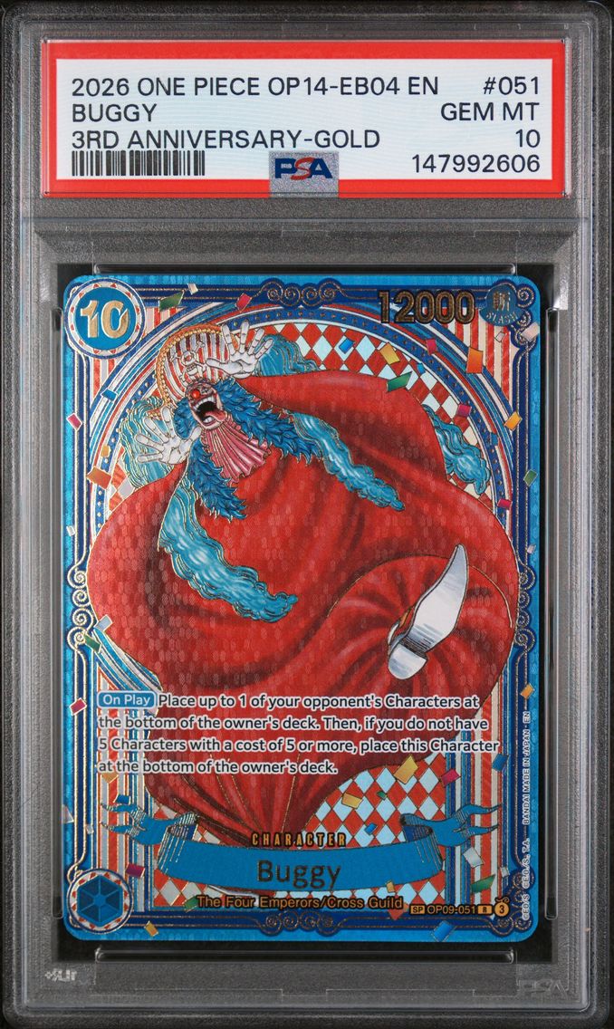 2026 #051 Buggy PSA 10 One Piece