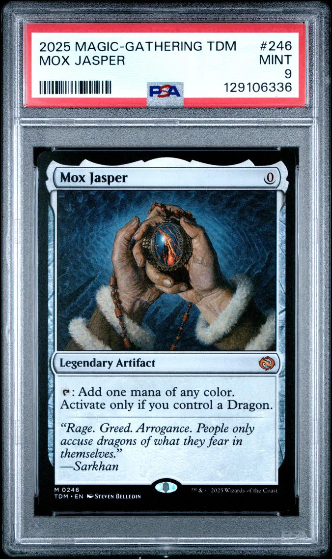 2025 #246 Mox Jasper PSA 9 Tarkir: Dragonstorm Magic the Gathering