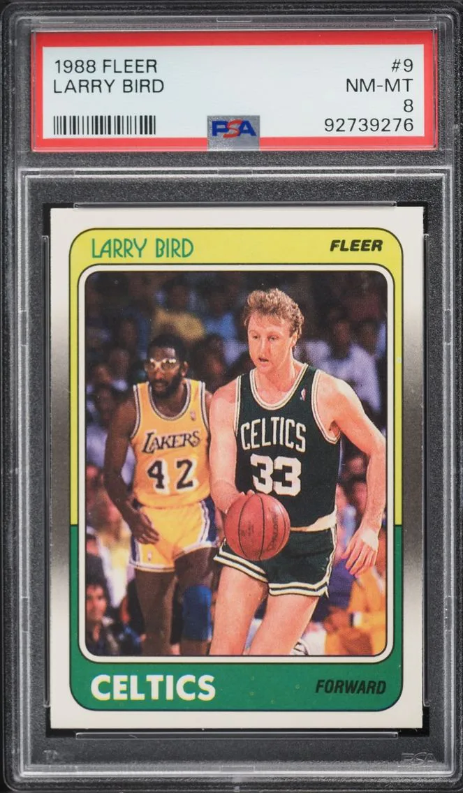 1988 #9 Larry Bird PSA 8 Fleer Basketball