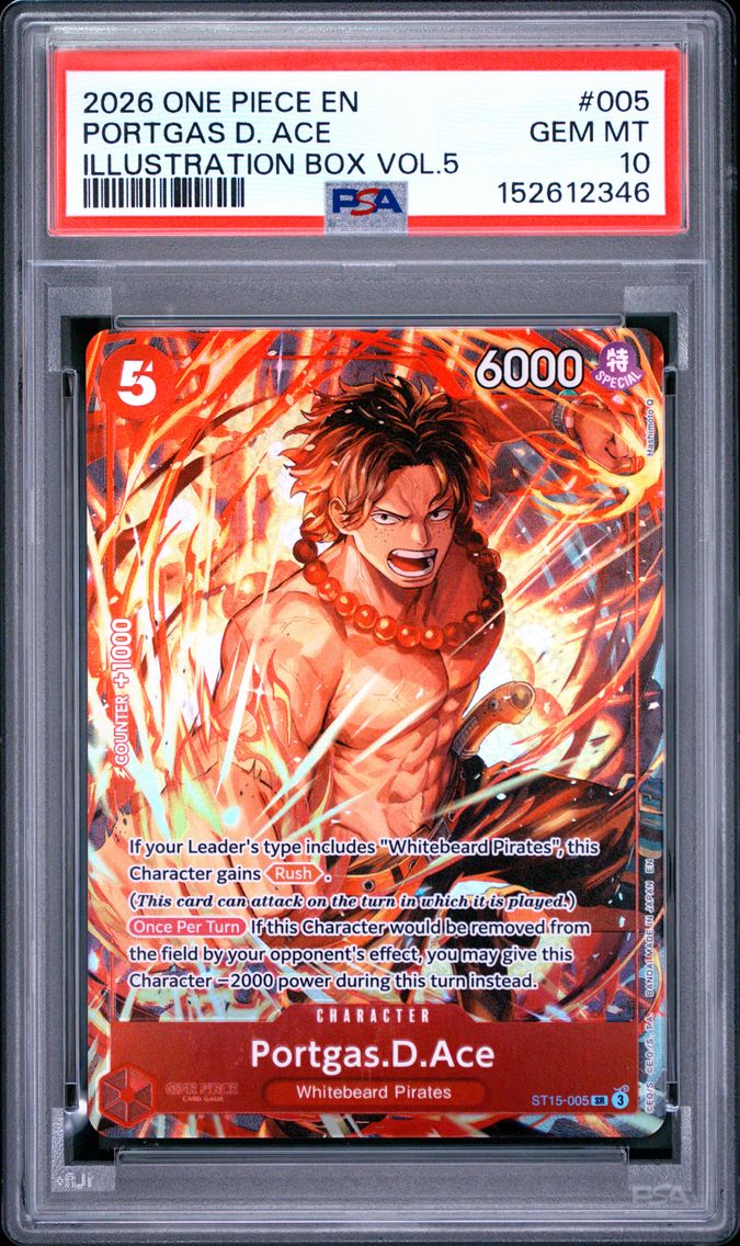 2026 #005 Portgas D. Ace PSA 10 One Piece Promos