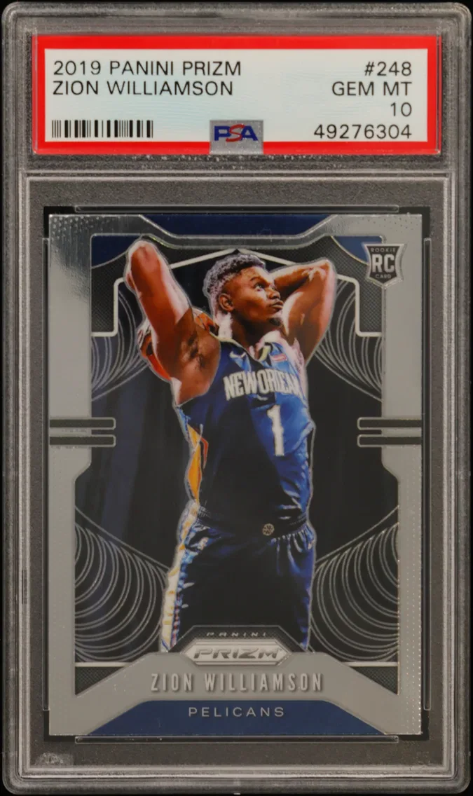 2019 #248 Zion Williamson PSA 10 Panini Prizm